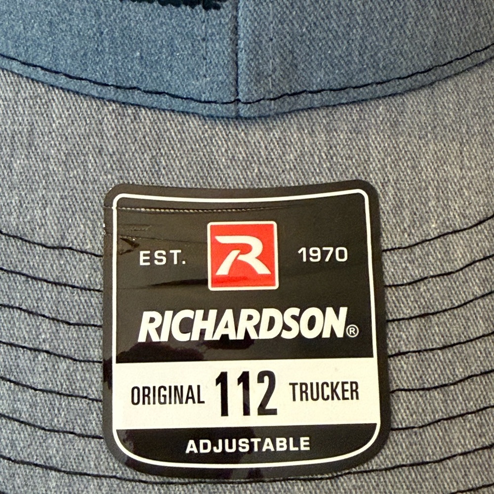 RICHARDSON 112 Heather Gray/Black Custom Ranch Roper Structured Trucker Hat - Picture 7 of 7